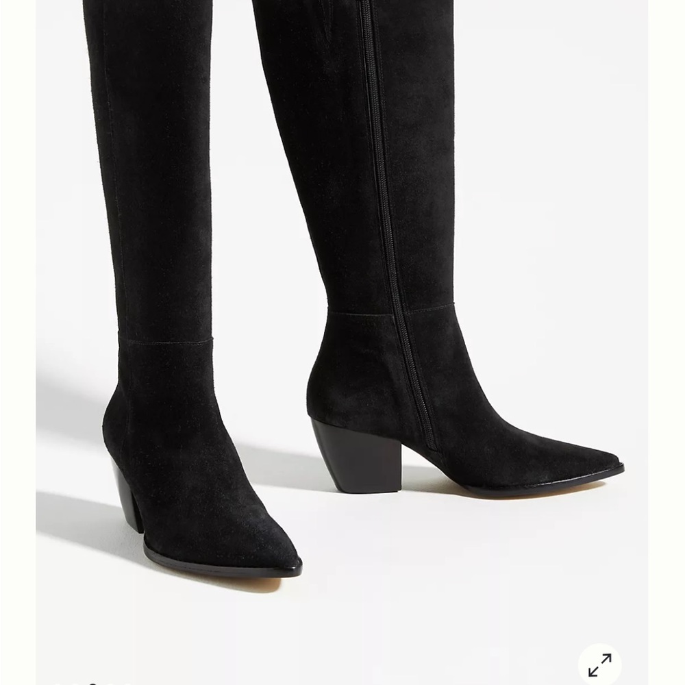 NWT The Perfect Black suede boots